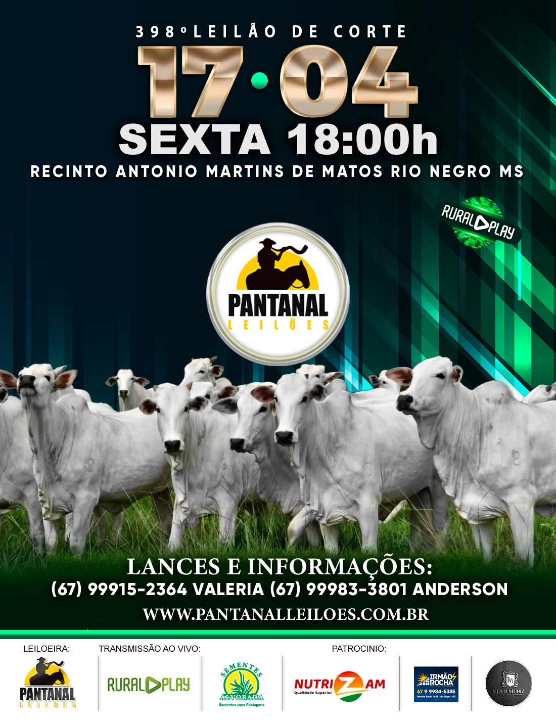 398º Leilão de Corte - Pantanal Leilões