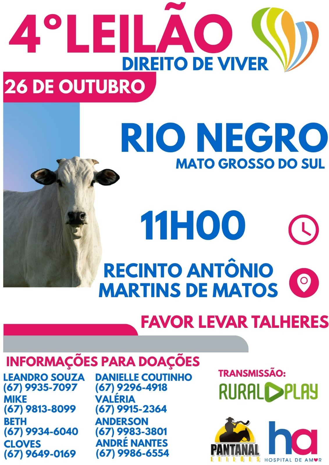 4º LEILÃO DIREITO DE VIVER - PANTANAL LEILÕES