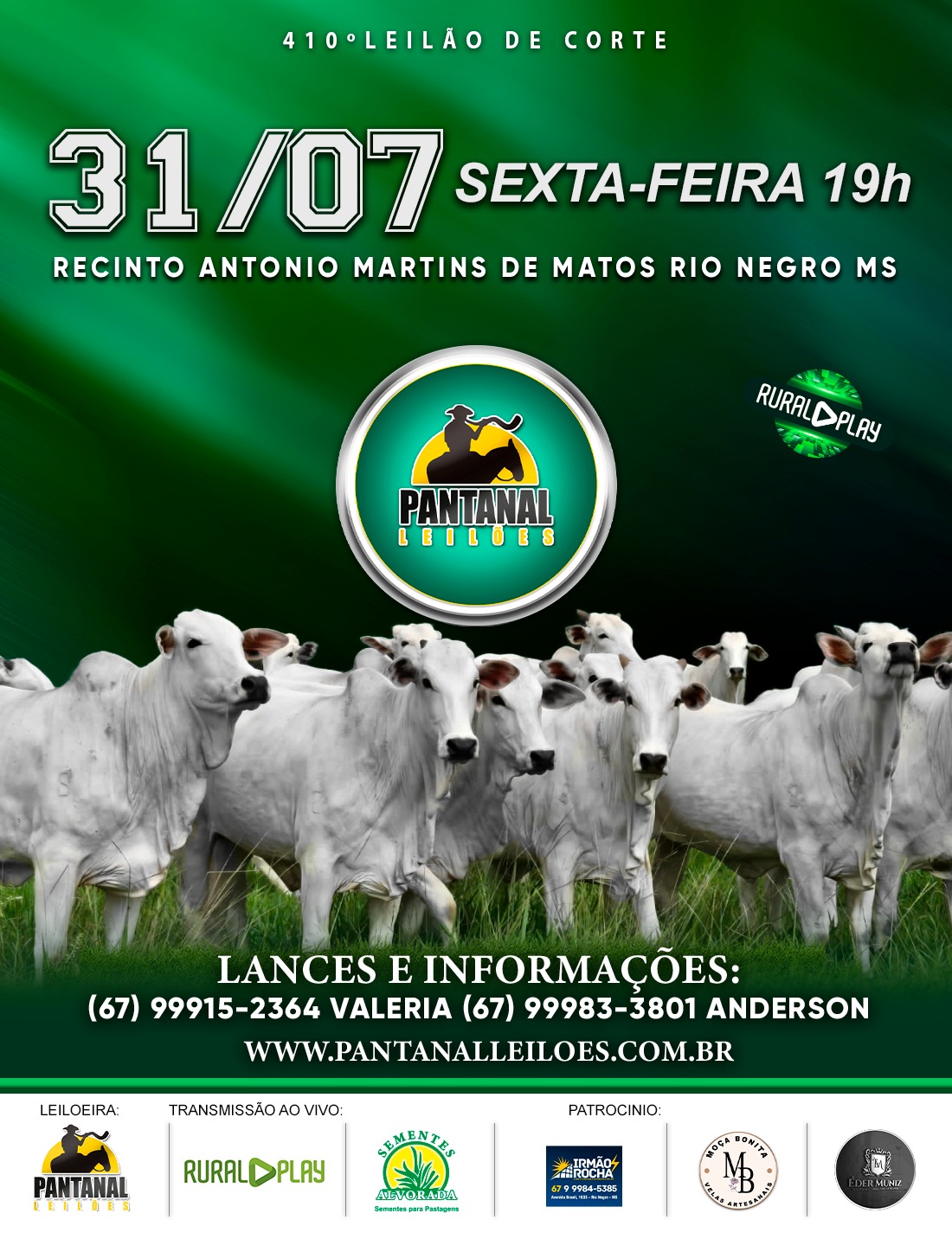 410º Leilão de Corte - Pantanal Leilões