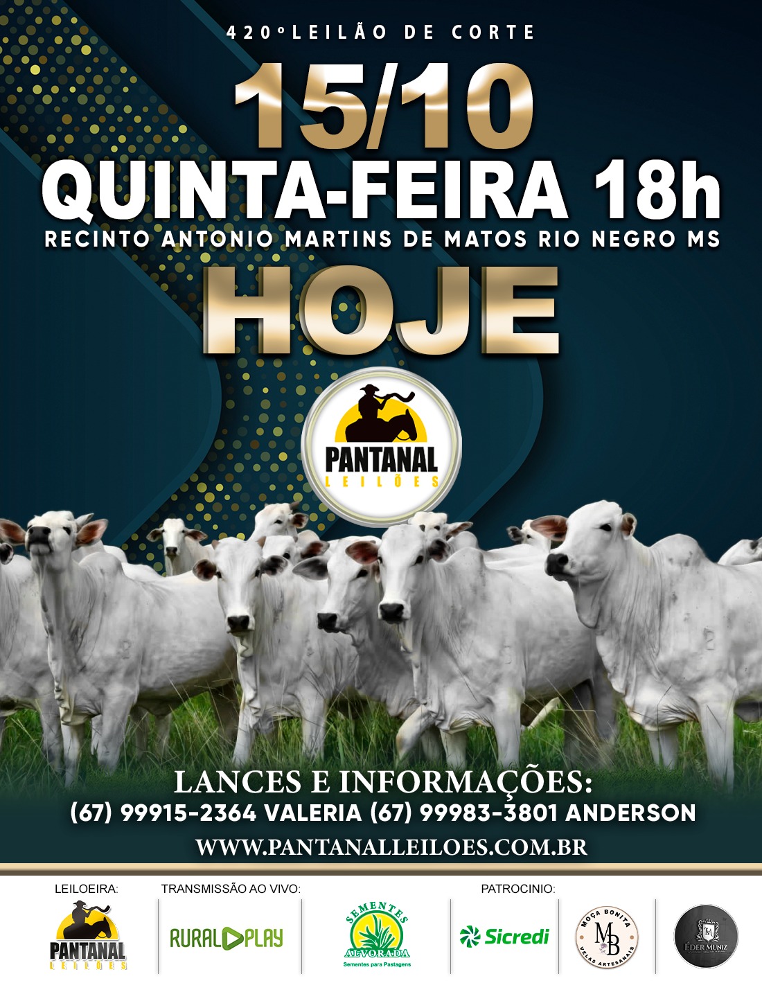 420° LEILÃO DE CORTE - PANTANAL LEILÕES